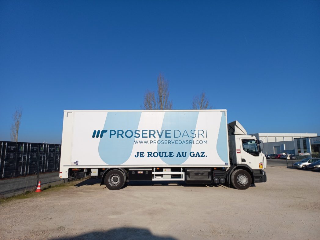 Second camion PL PROSERVE DASRI au gaz naturel