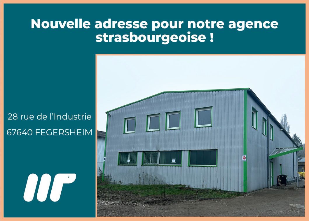 Nouvelle adresse - agence PROSERVE DASRI Strasbourg : 28 rue de l'Industrie 67640 FEGERSHEIM
