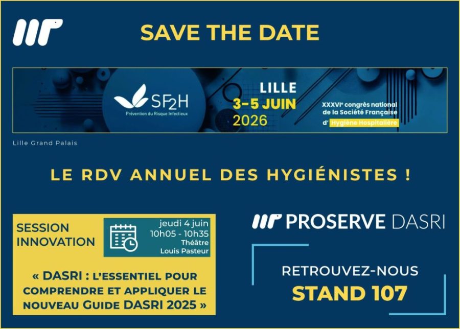 Retrouvez Proserve DASRI au congrès SF2H 2026 à Lille