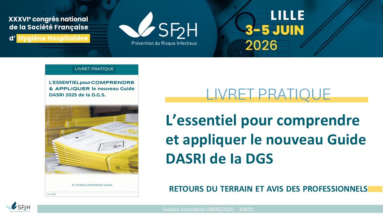 36e Congrès de la SF2H : PROSERVE DASRI était là !