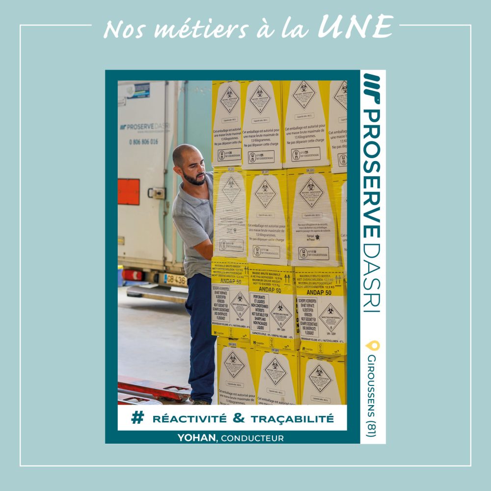 Yohan, conducteur PROSERVE DASRI à Giroussens